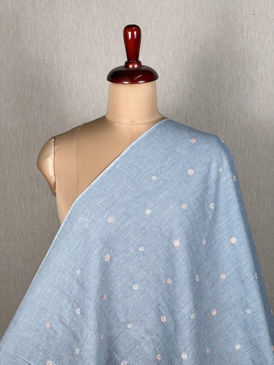 Embroidered Handloom Cotton Fabric