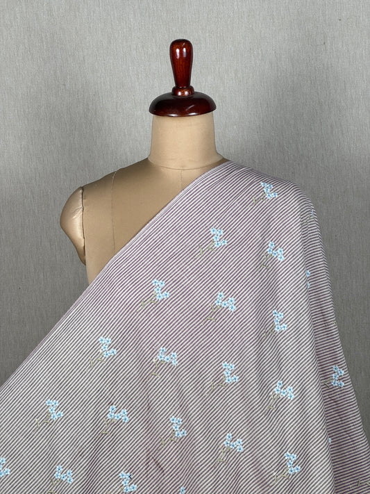 Embroidered Handloom Cotton Fabric