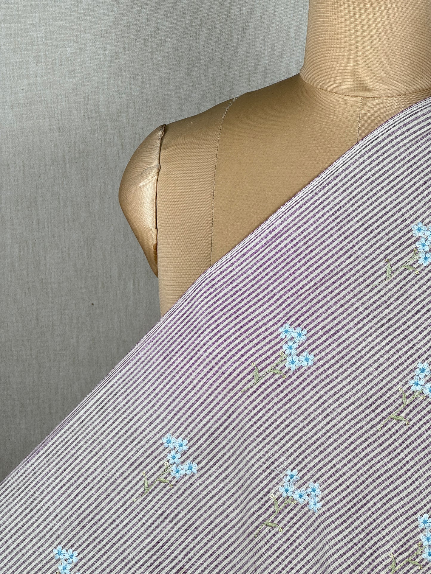 Embroidered Handloom Cotton Fabric