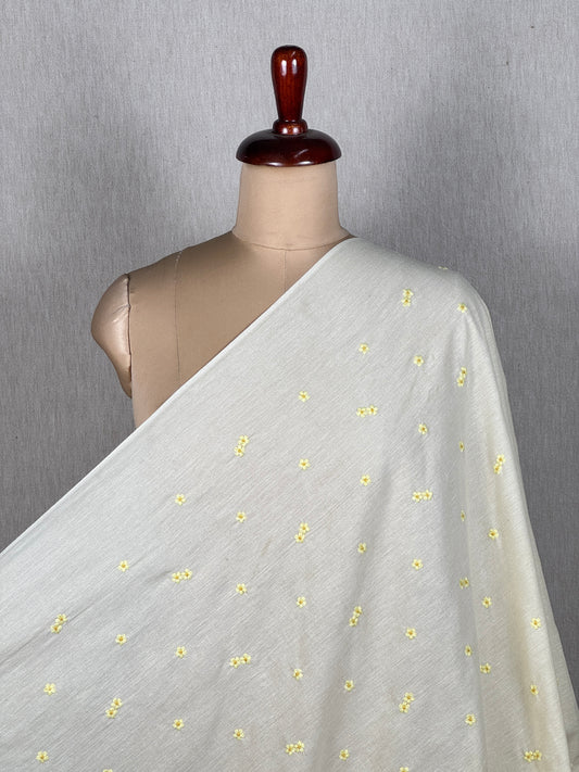 Embroidered Handloom Cotton Fabric