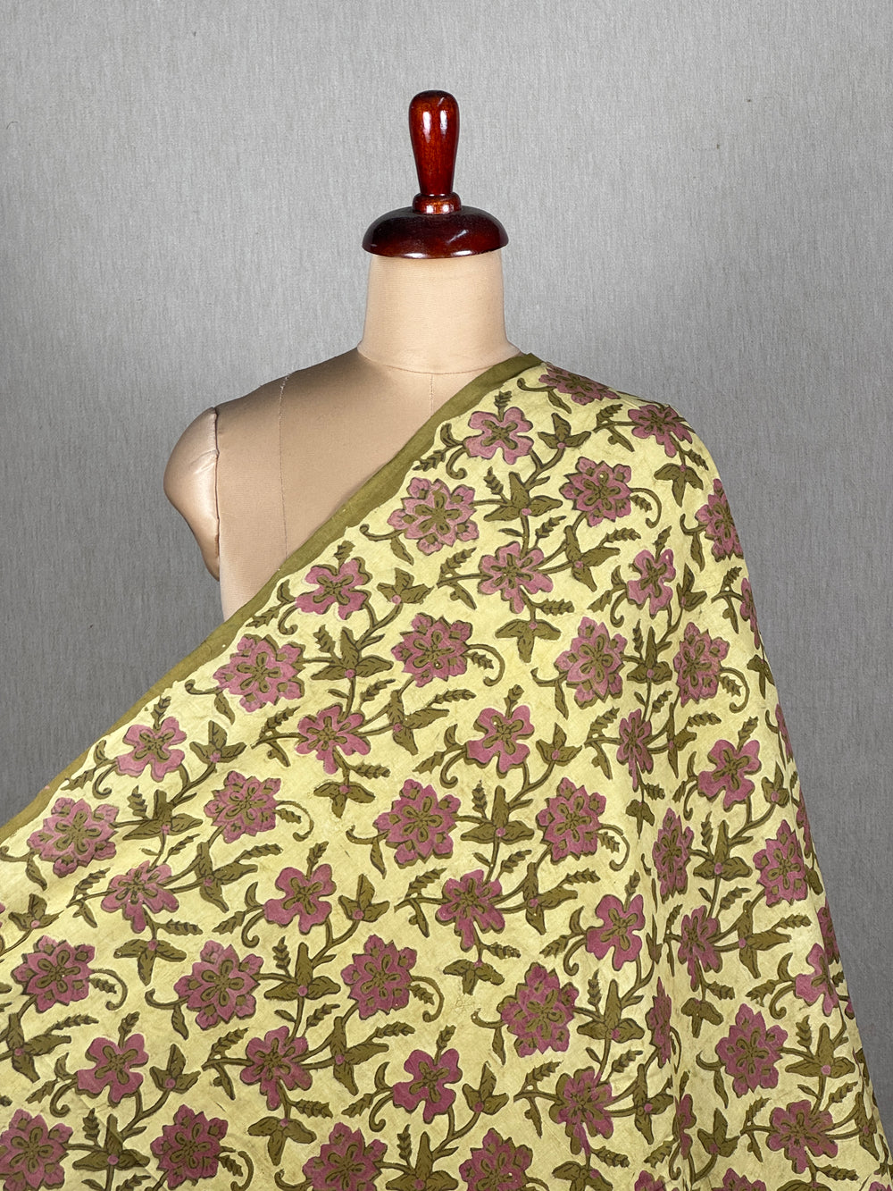 Dabu Vanaspati Handblock Printed Cotton Fabrics