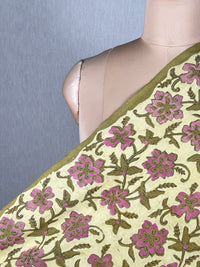 Dabu Vanaspati Handblock Printed Cotton Fabrics