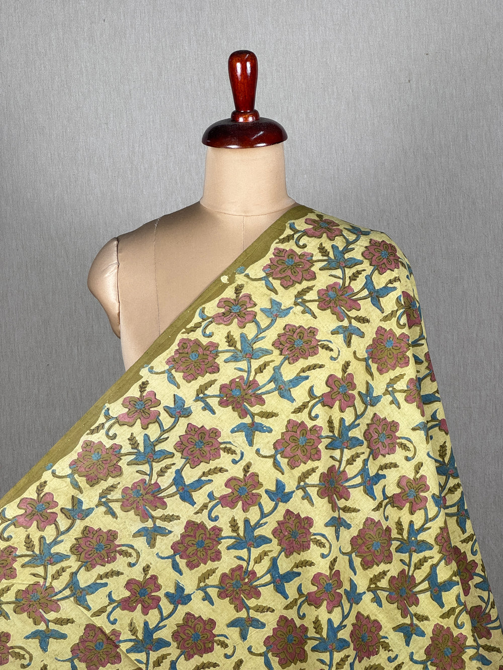 Dabu Vanaspati Handblock Printed Cotton Fabrics