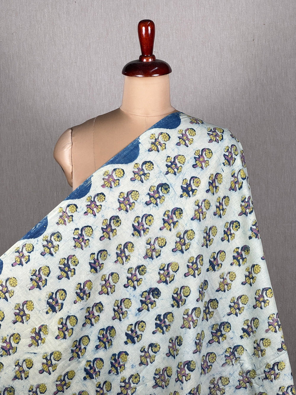 Dabu Vanaspati Handblock Printed Cotton Fabrics