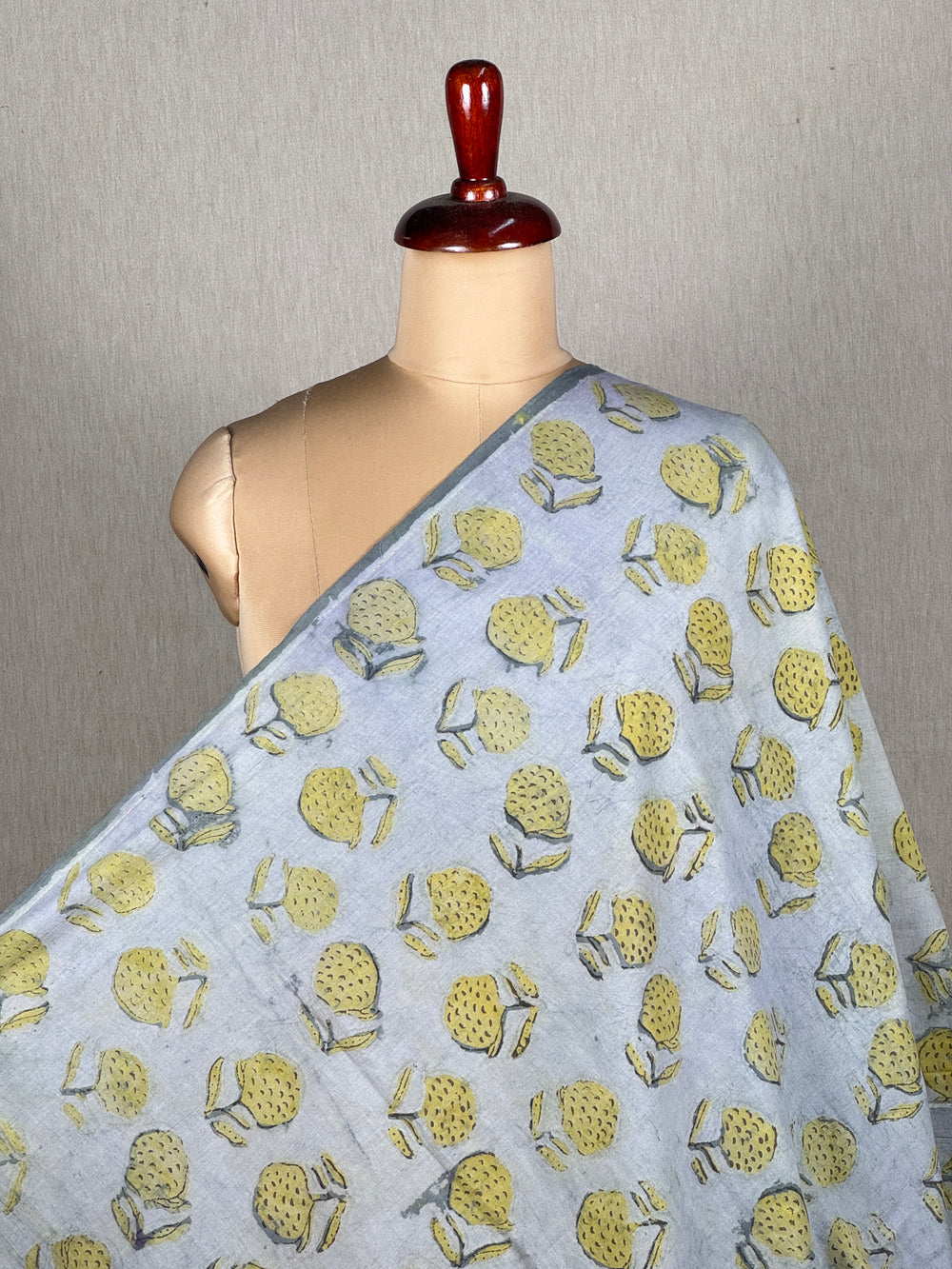 Dabu Vanaspati Handblock Printed Cotton Fabrics