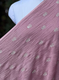 Embroidered 40gm Banarasi Chanderi Fabric
