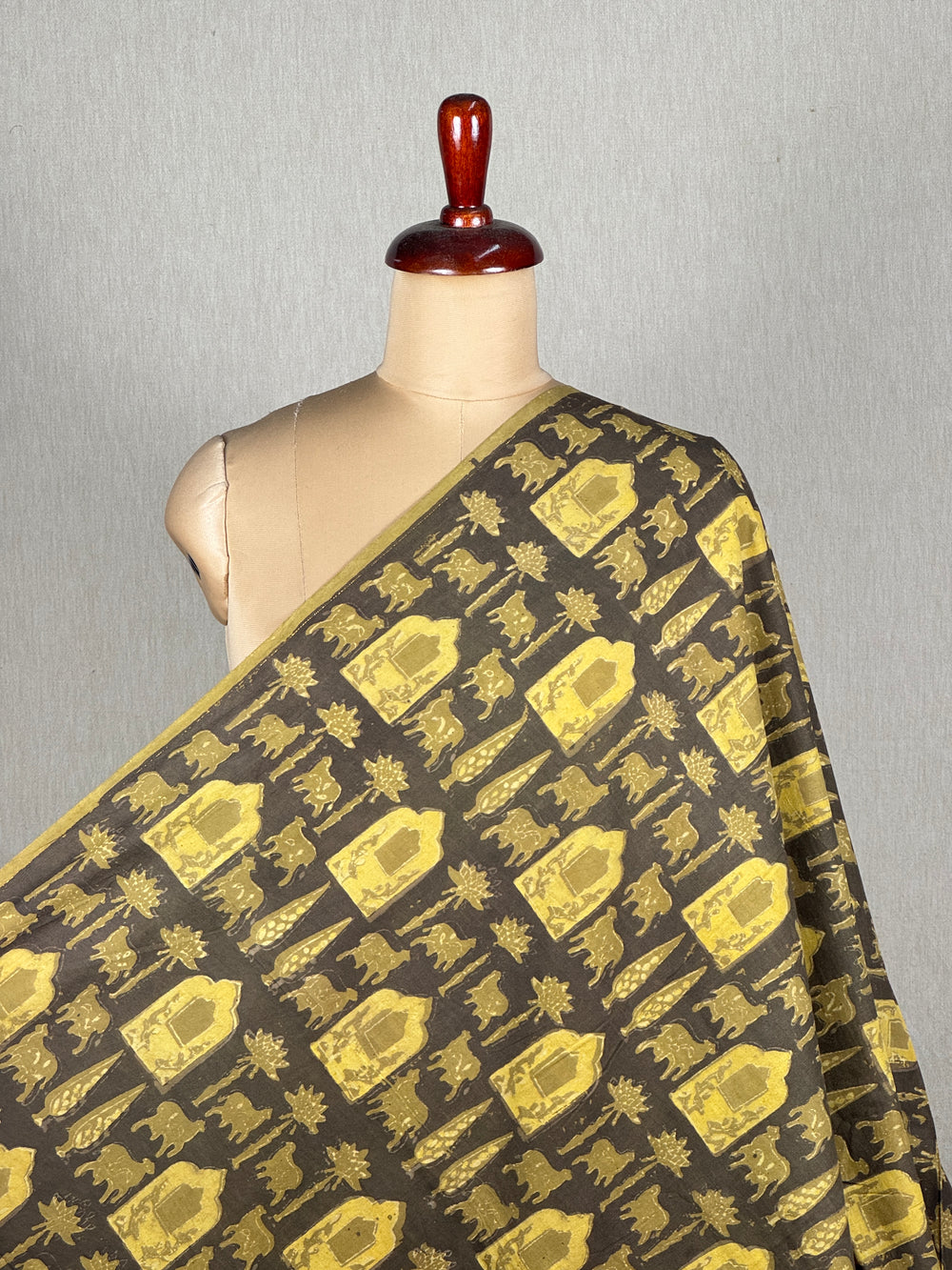 Dabu Vanaspati Handblock Printed Cotton Fabrics