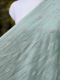 Embroidered 40gm Banarasi Chanderi Fabric
