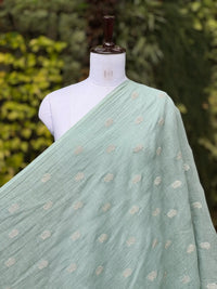 Embroidered 40gm Banarasi Chanderi Fabric
