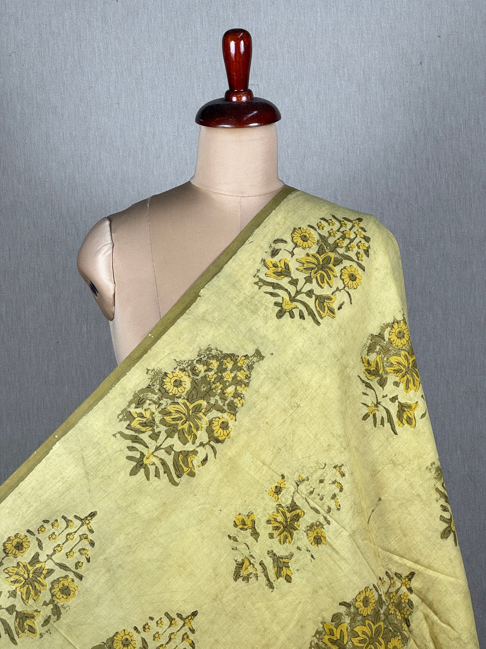 Dabu Vanaspati Handblock Printed Cotton Fabrics