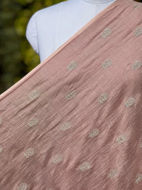 Embroidered 40gm Banarasi Chanderi Fabric