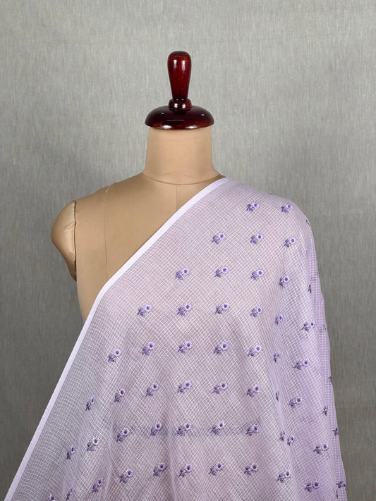 Embroidered Kota Fabric