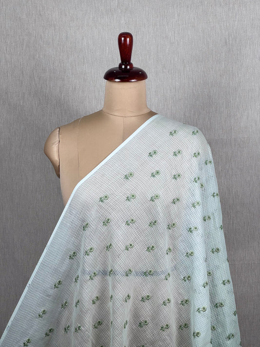Embroidered Kota Fabric