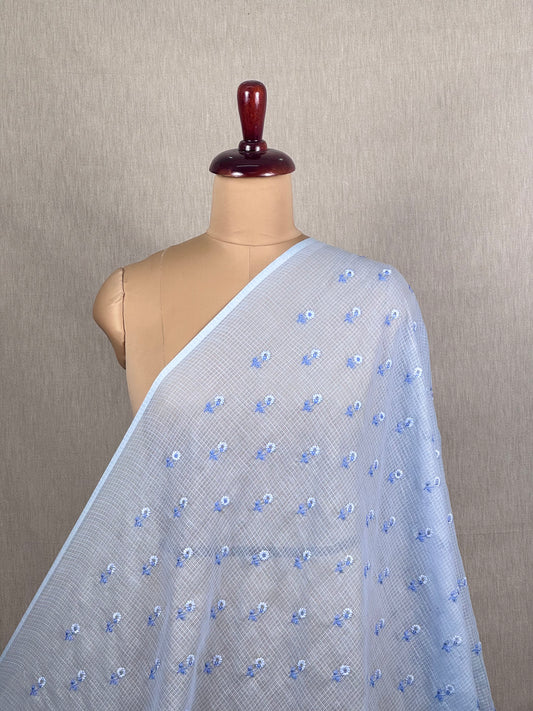 Embroidered Kota Fabric
