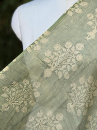 Block-Printed 40gm Banarasi Chanderi Fabric