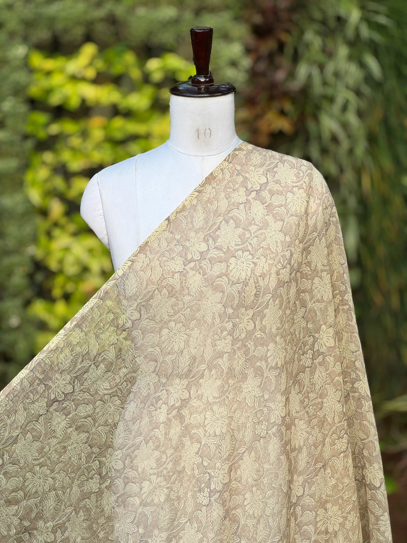 Block-Printed 40gm Banarasi Chanderi Fabric