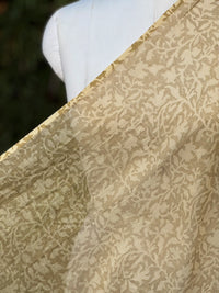 Block-Printed 40gm Banarasi Chanderi Fabric