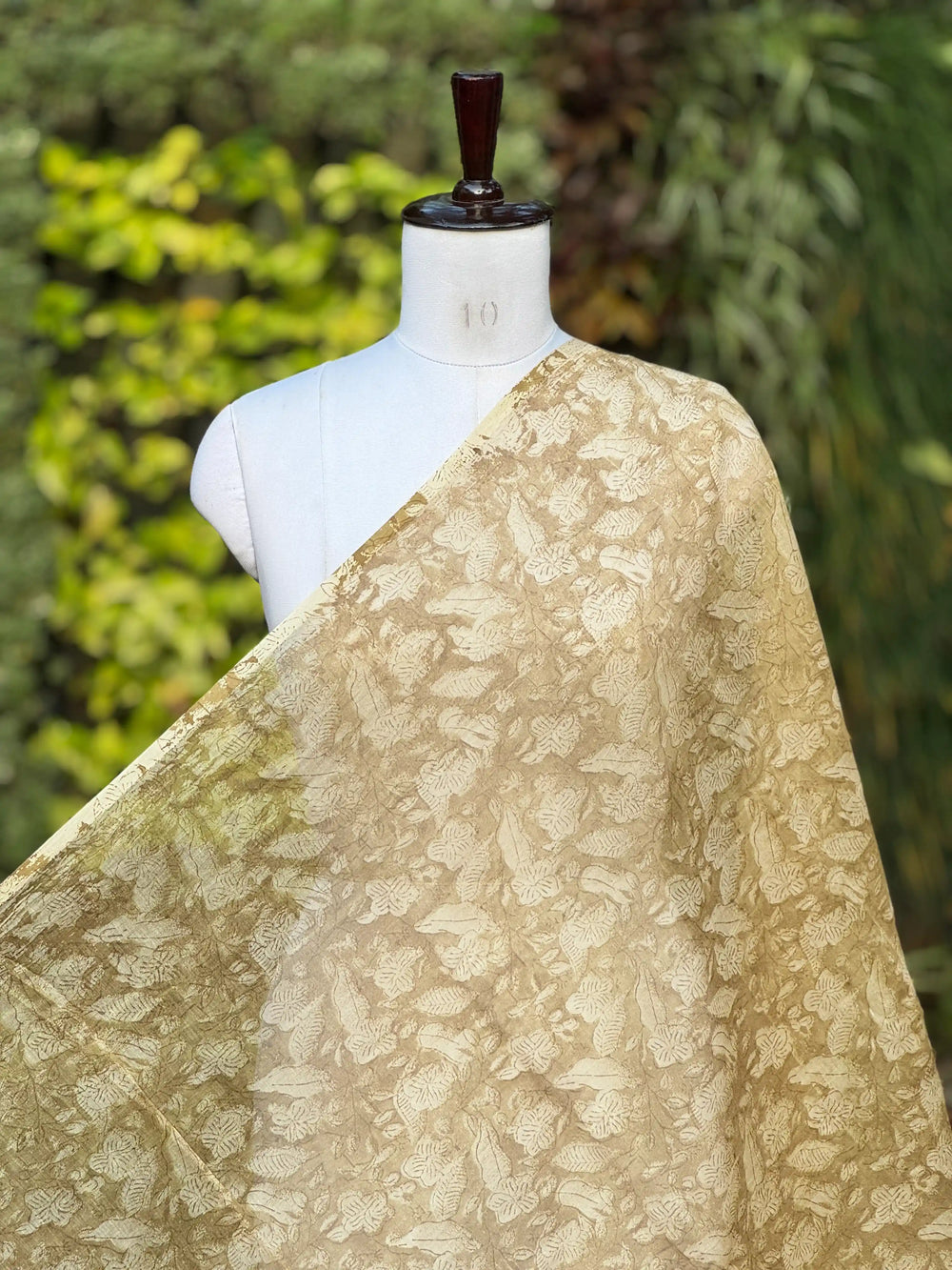Block-Printed 40gm Banarasi Chanderi Fabric