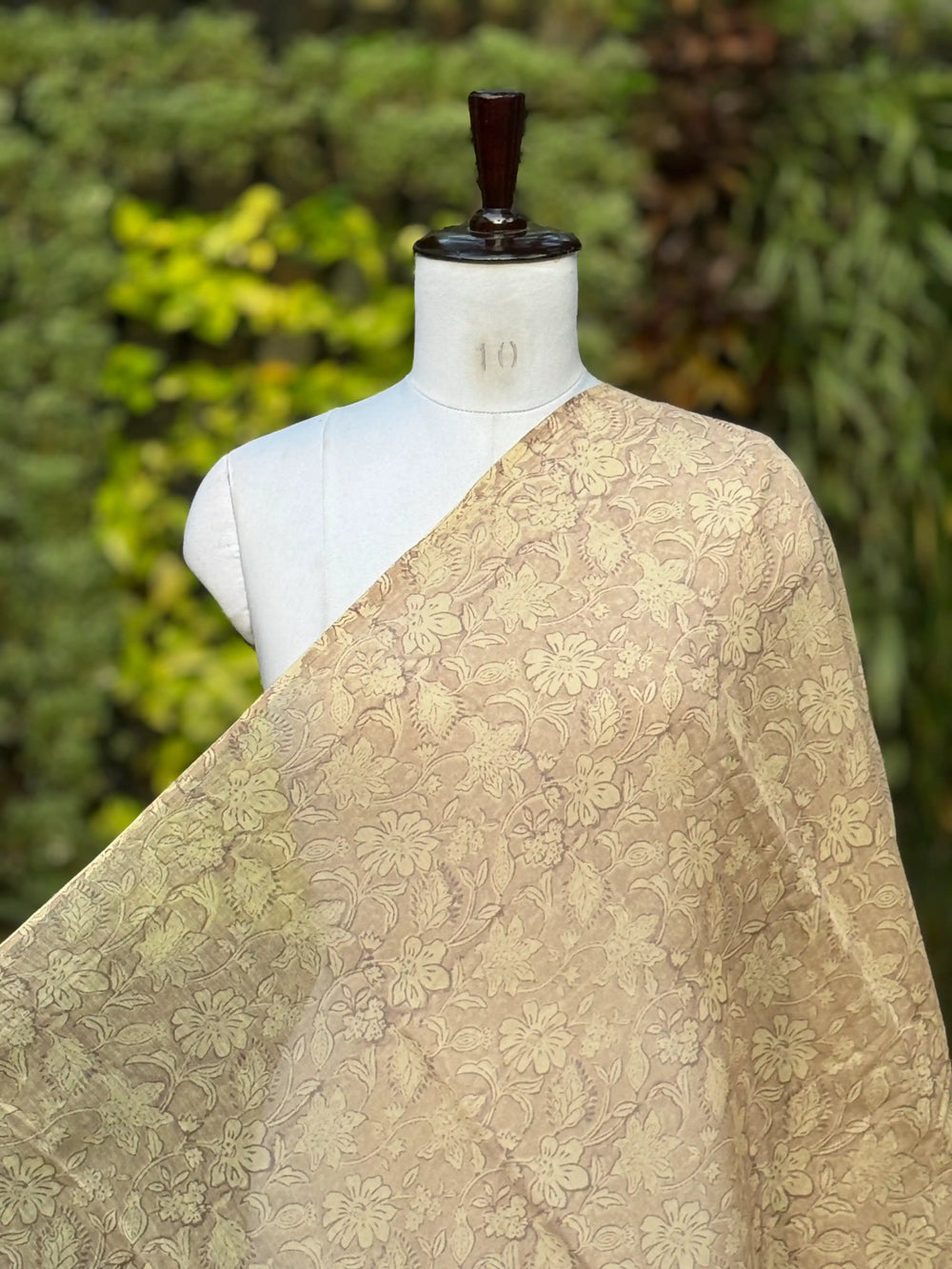 Block-Printed 40gm Banarasi Chanderi Fabric