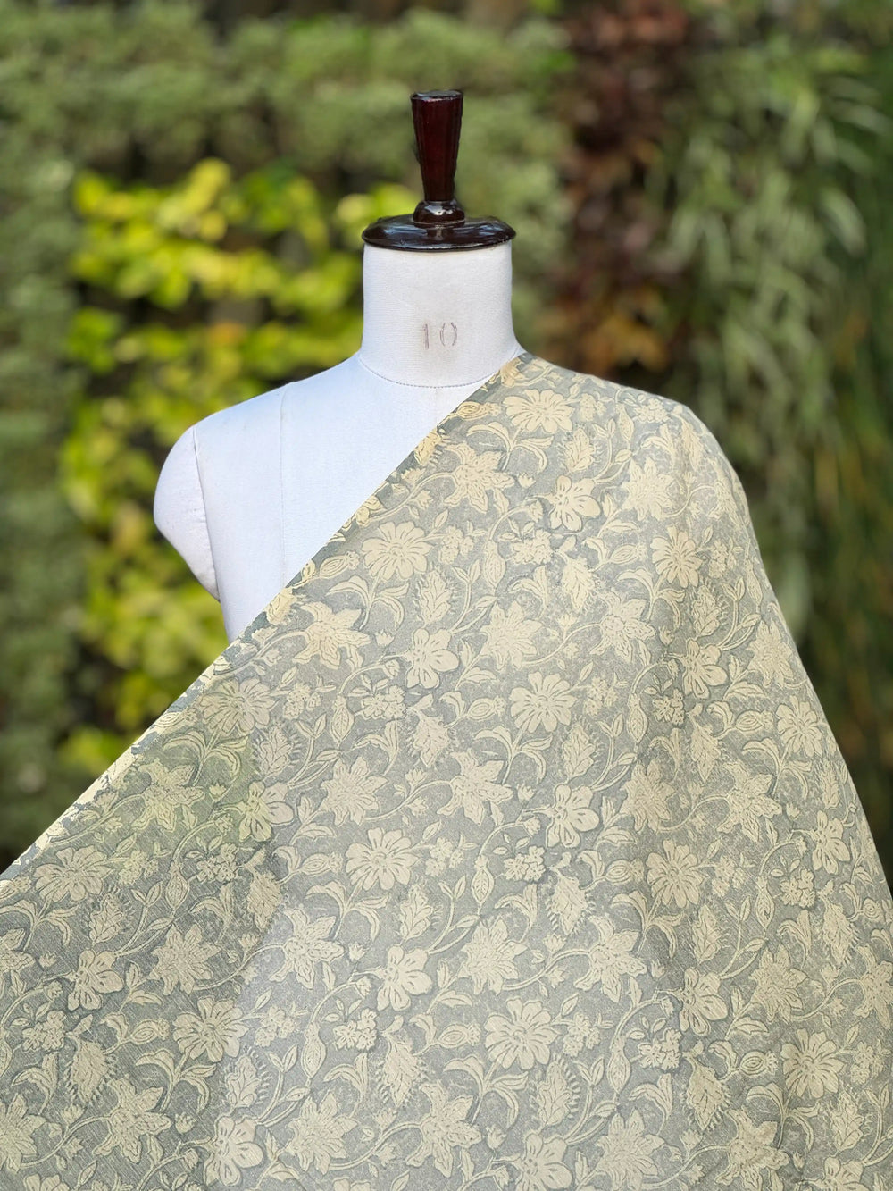 Block-Printed 40gm Banarasi Chanderi Fabric