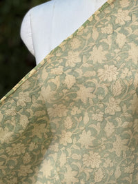 Block-Printed 40gm Banarasi Chanderi Fabric