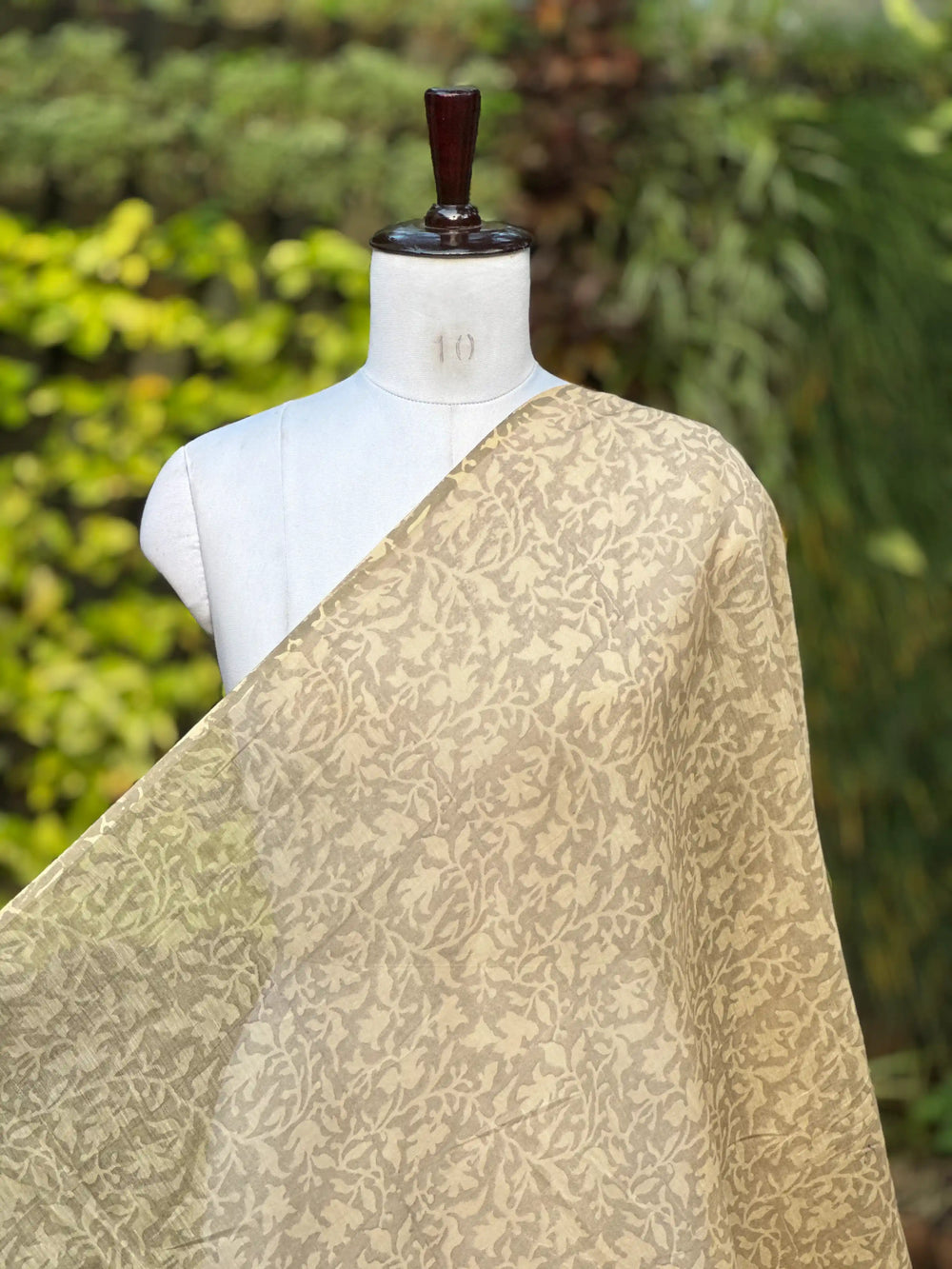 Block-Printed 40gm Banarasi Chanderi Fabric