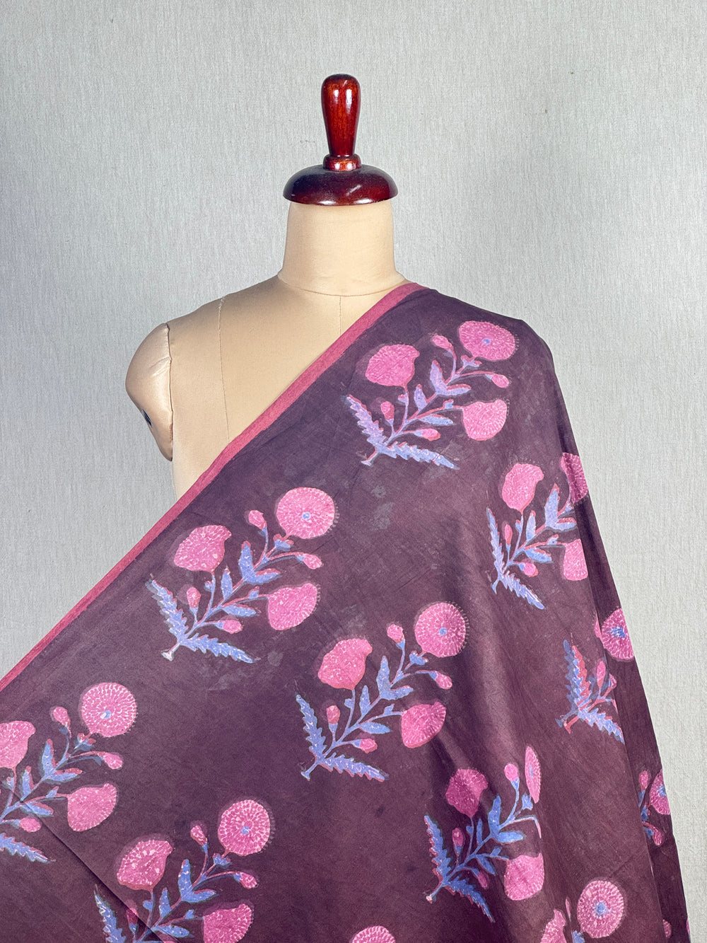 Dabu Vanaspati Handblock Printed Cotton Fabrics