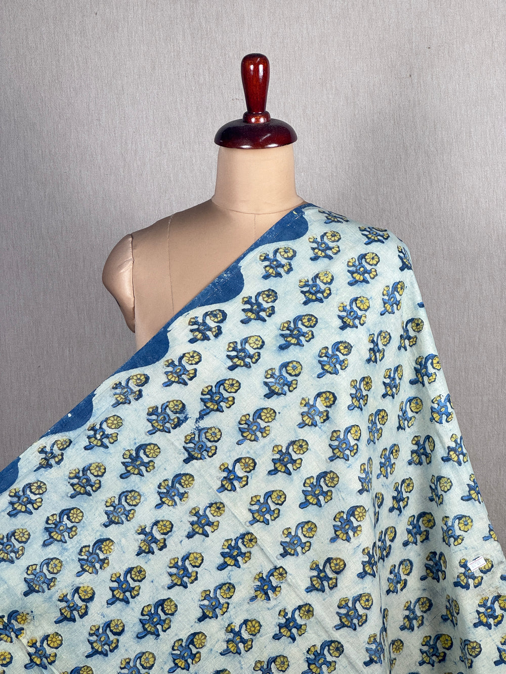 Dabu Vanaspati Handblock Printed Cotton Fabrics