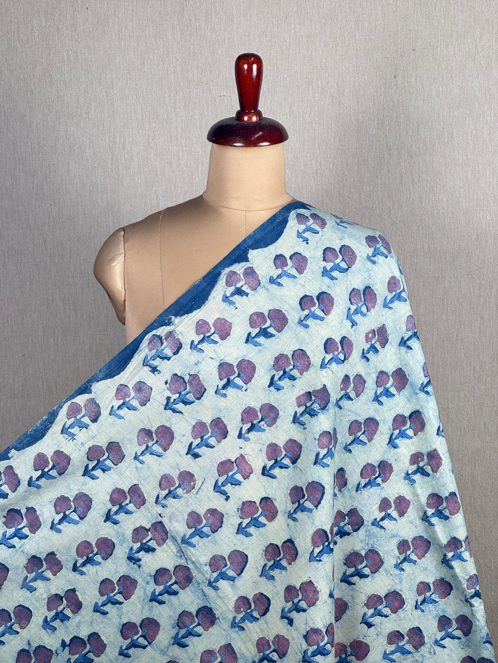 Dabu Vanaspati Handblock Printed Cotton Fabrics