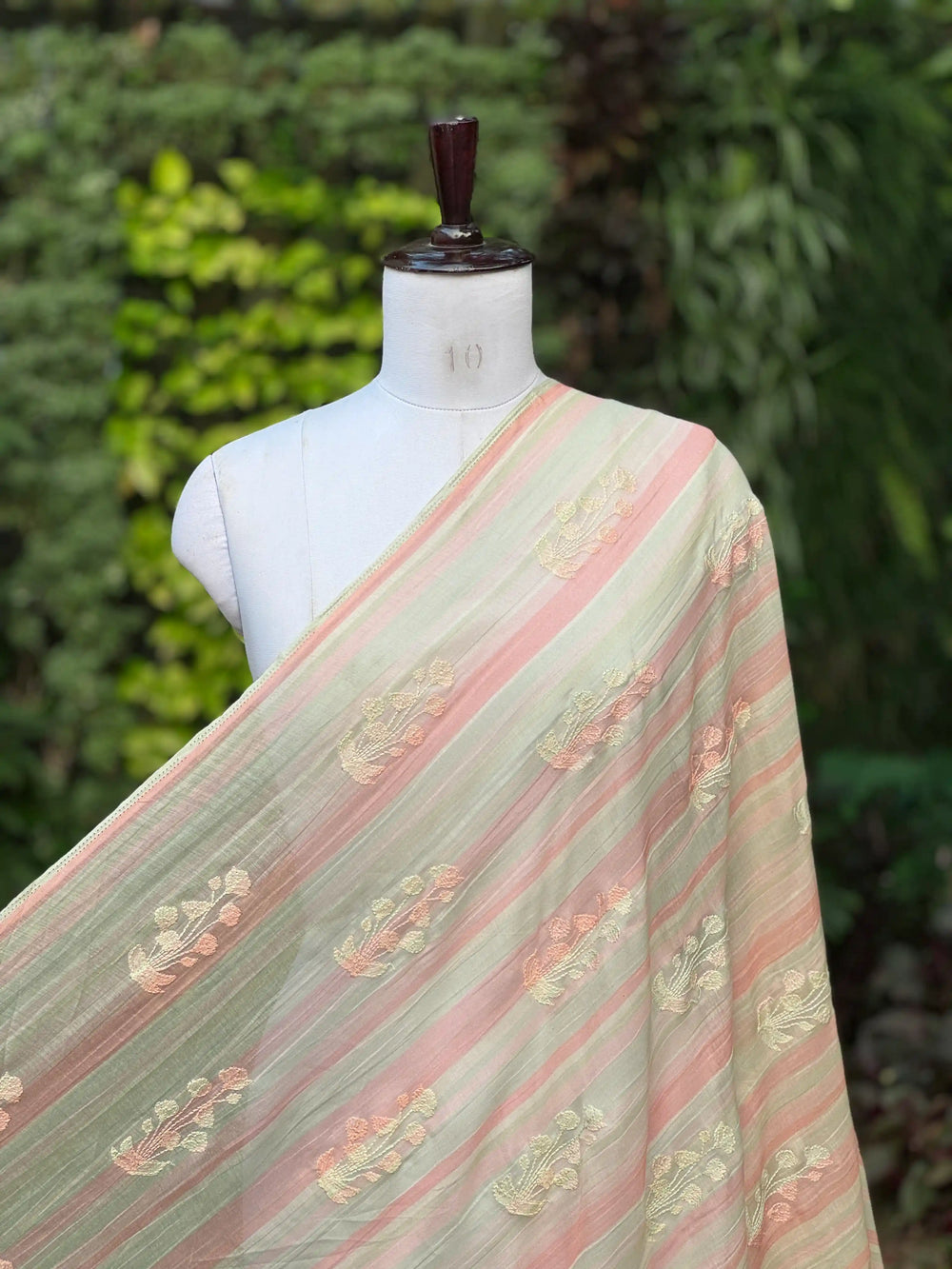 Digital Printed & Embroidered Banarasi Mul Chanderi Fabrics