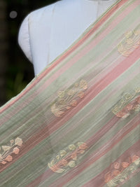 Digital Printed & Embroidered Banarasi Mul Chanderi Fabrics