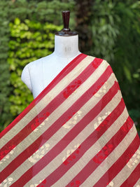 Digital Printed & Embroidered Banarasi Mul Chanderi Fabrics