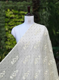 Digital Printed & Embroidered Banarasi Mul Chanderi Fabrics