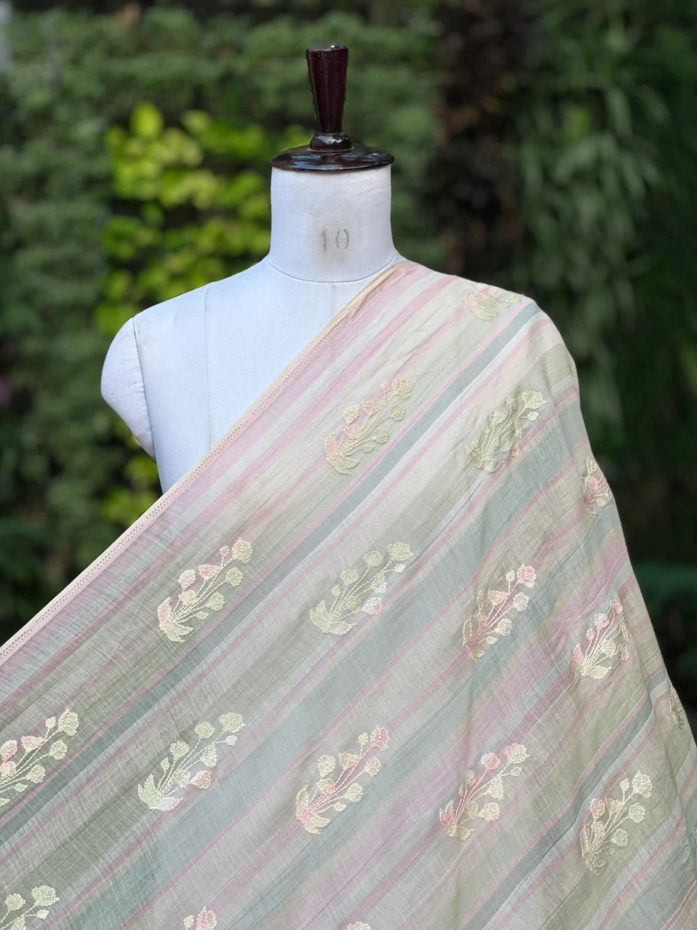 Digital Printed & Embroidered Banarasi Mul Chanderi Fabrics