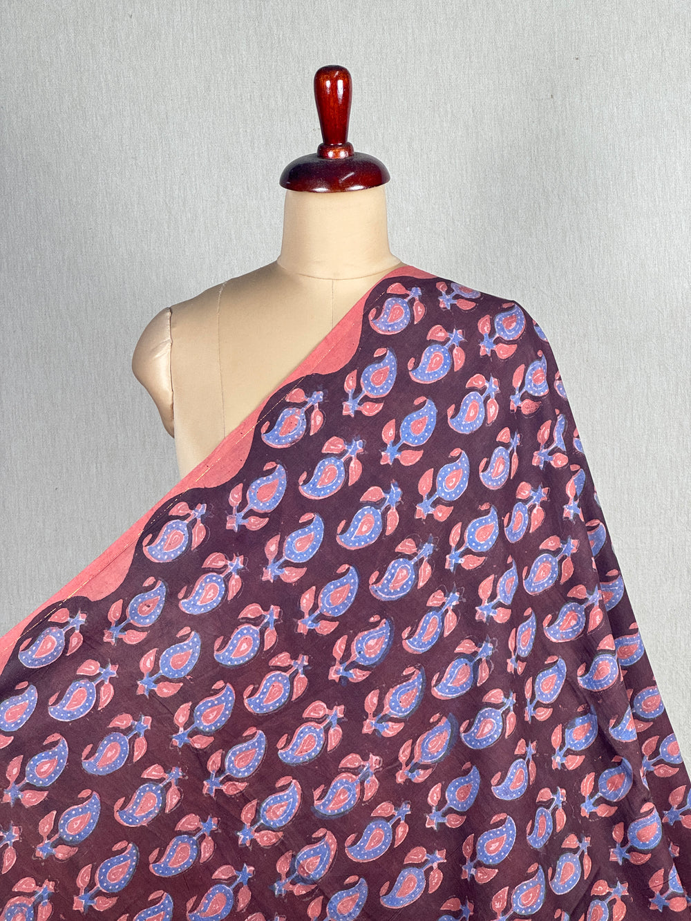 Dabu Vanaspati Handblock Printed Cotton Fabrics