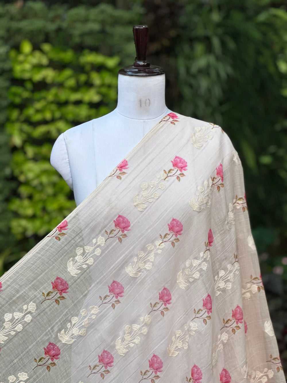 Digital Printed & Embroidered Banarasi Mul Chanderi Fabrics