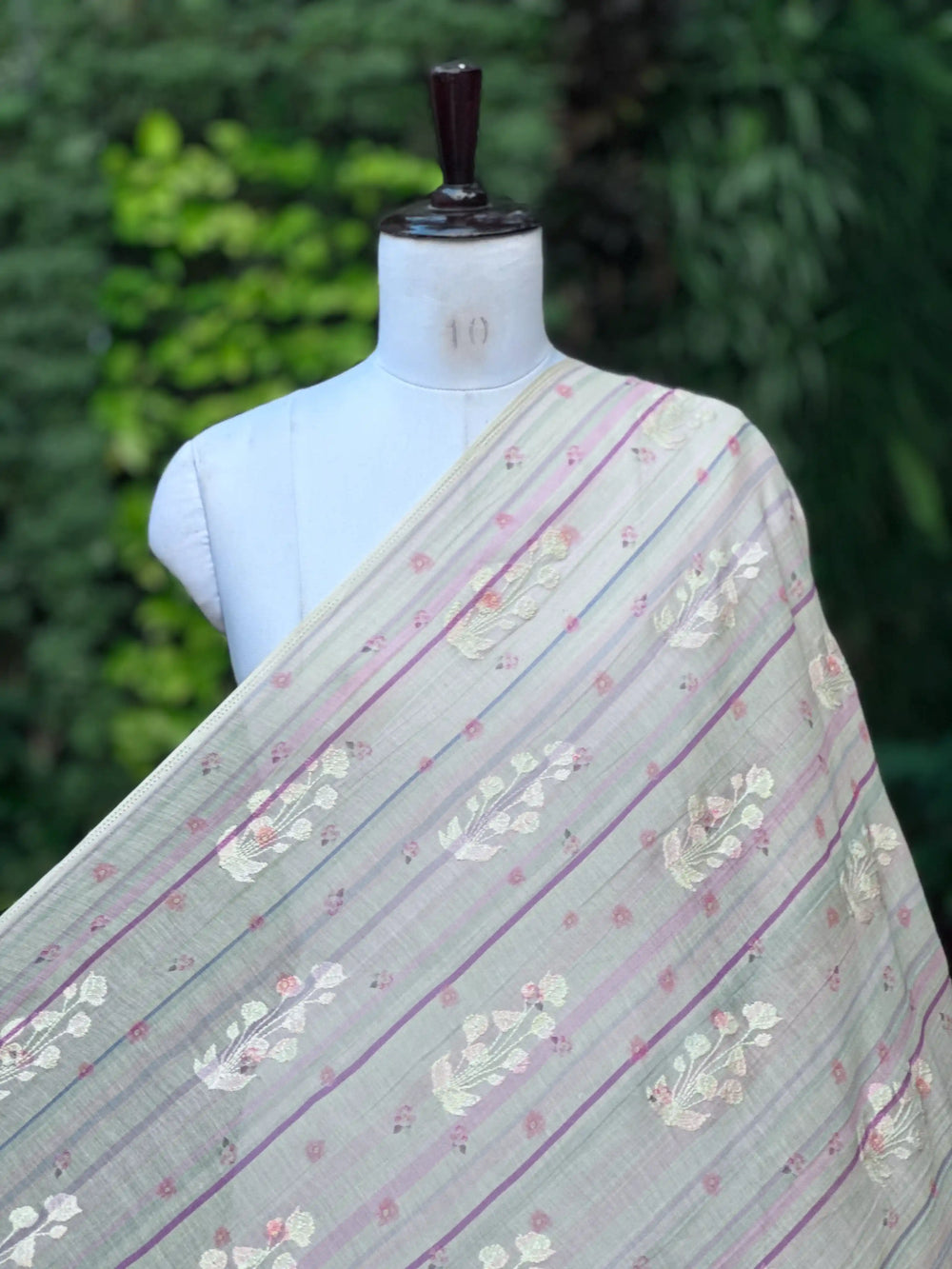 Digital Printed & Embroidered Banarasi Mul Chanderi Fabrics
