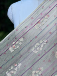 Digital Printed & Embroidered Banarasi Mul Chanderi Fabrics