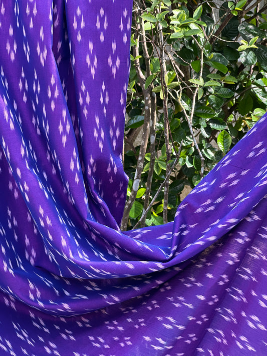 Silk by Cotton Ikat Fabrics
