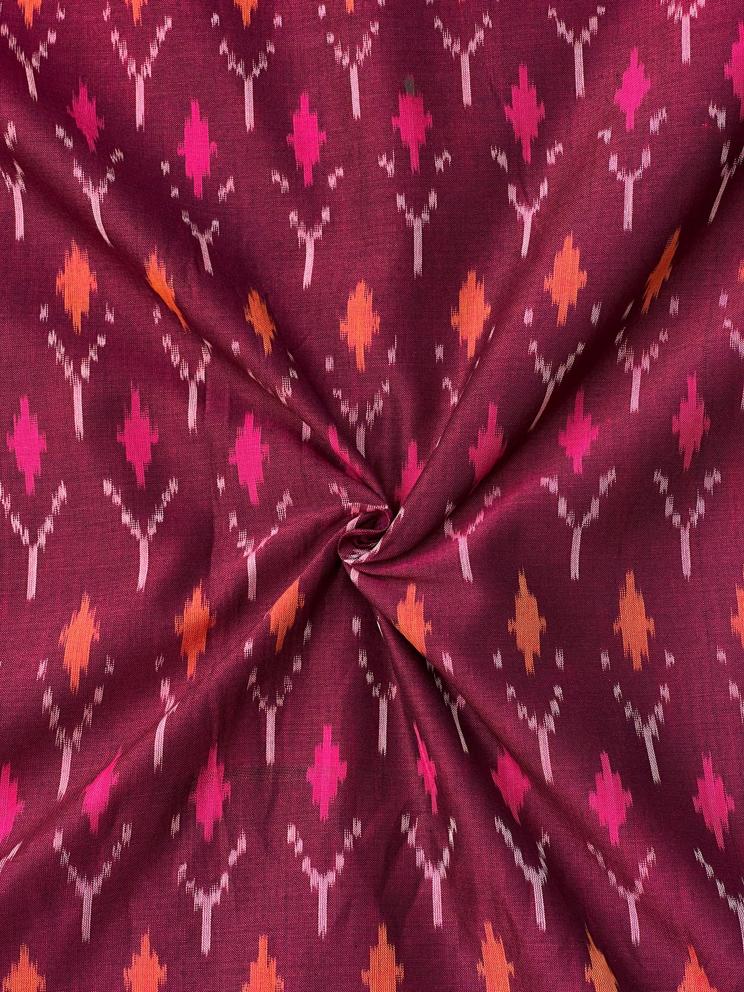 Silk by Cotton Ikat Fabrics