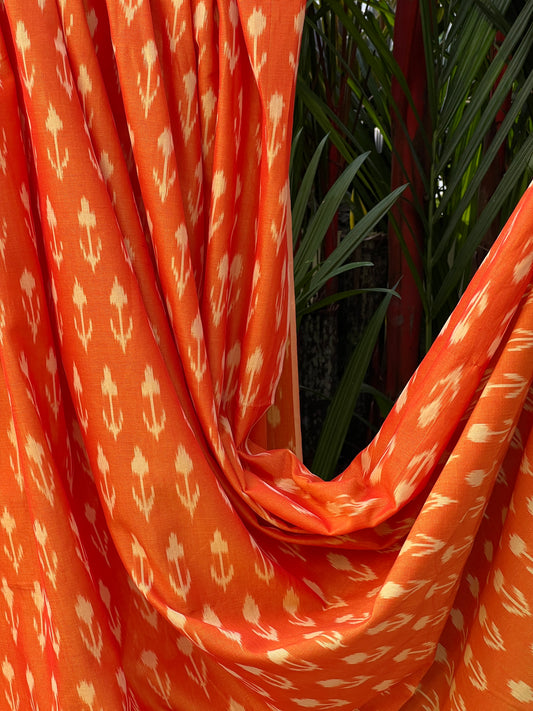 Silk by Cotton Ikat Fabrics