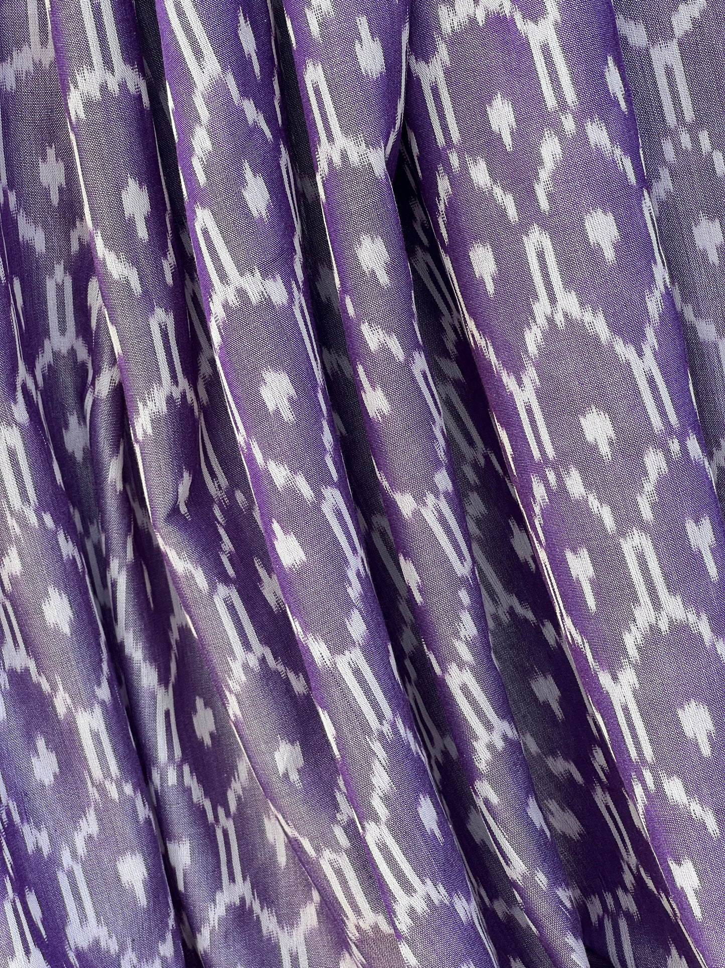 Silk by Cotton Ikat Fabrics
