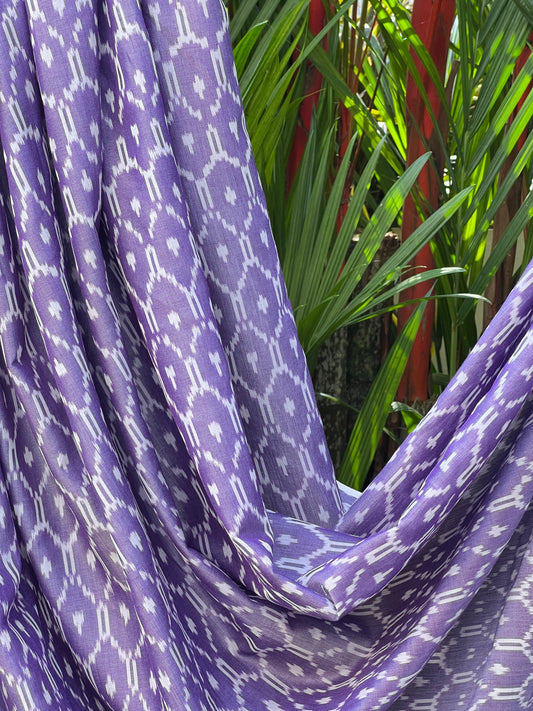 Silk by Cotton Ikat Fabrics