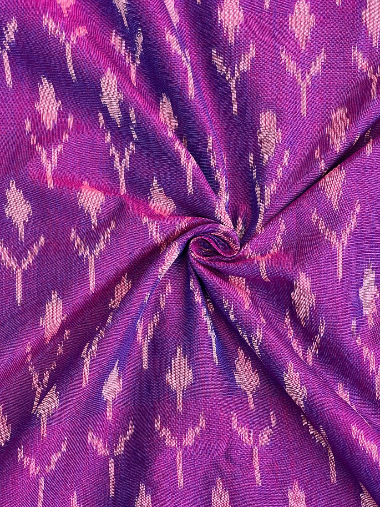 Silk by Cotton Ikat Fabrics