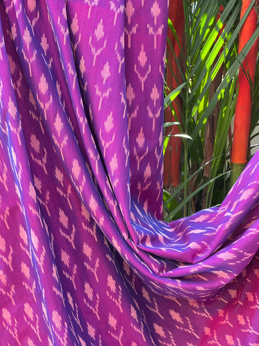 Silk by Cotton Ikat Fabrics