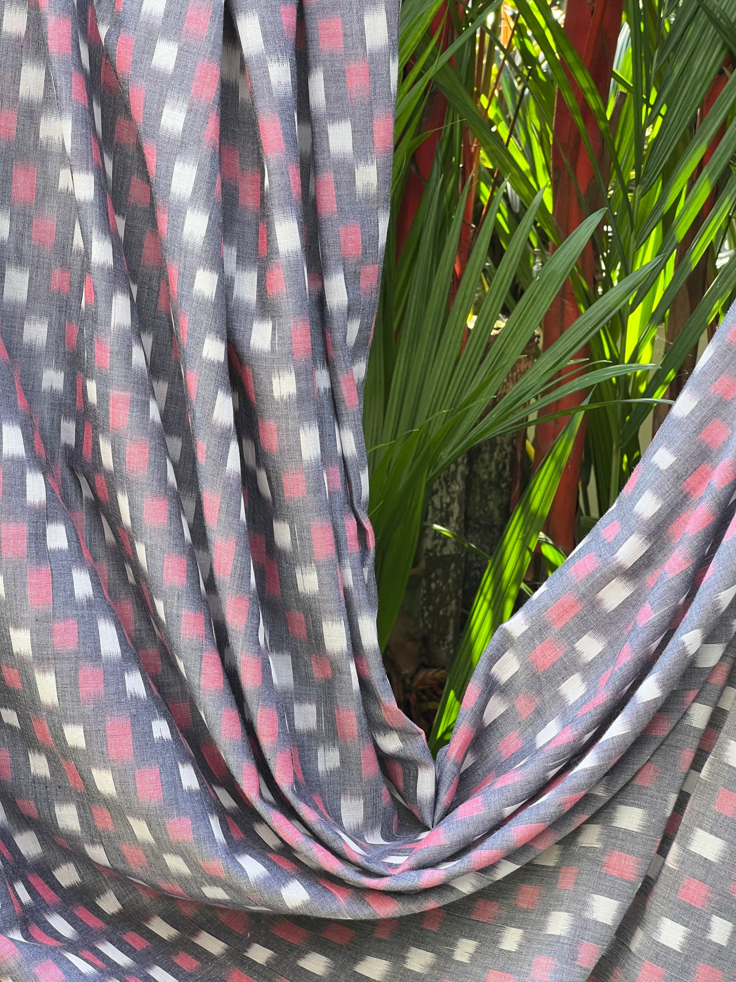Silk by Cotton Ikat Fabrics