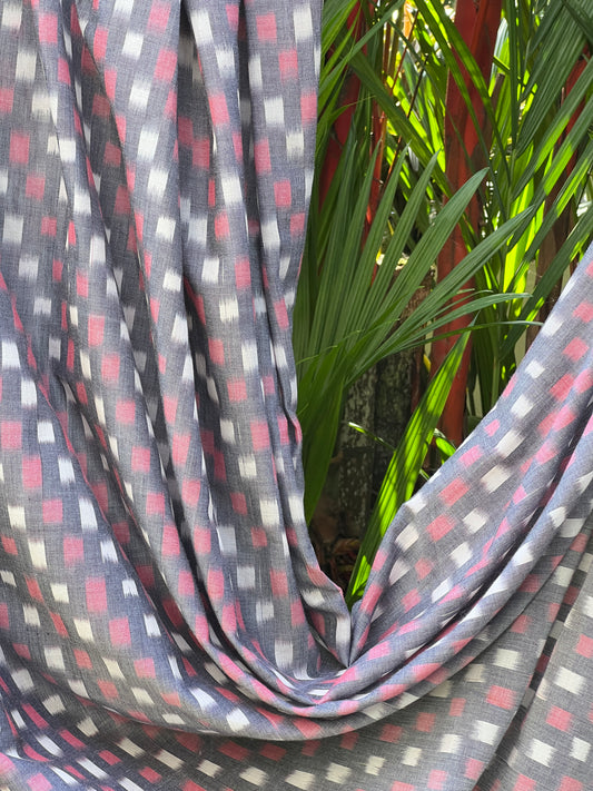 Silk by Cotton Ikat Fabrics