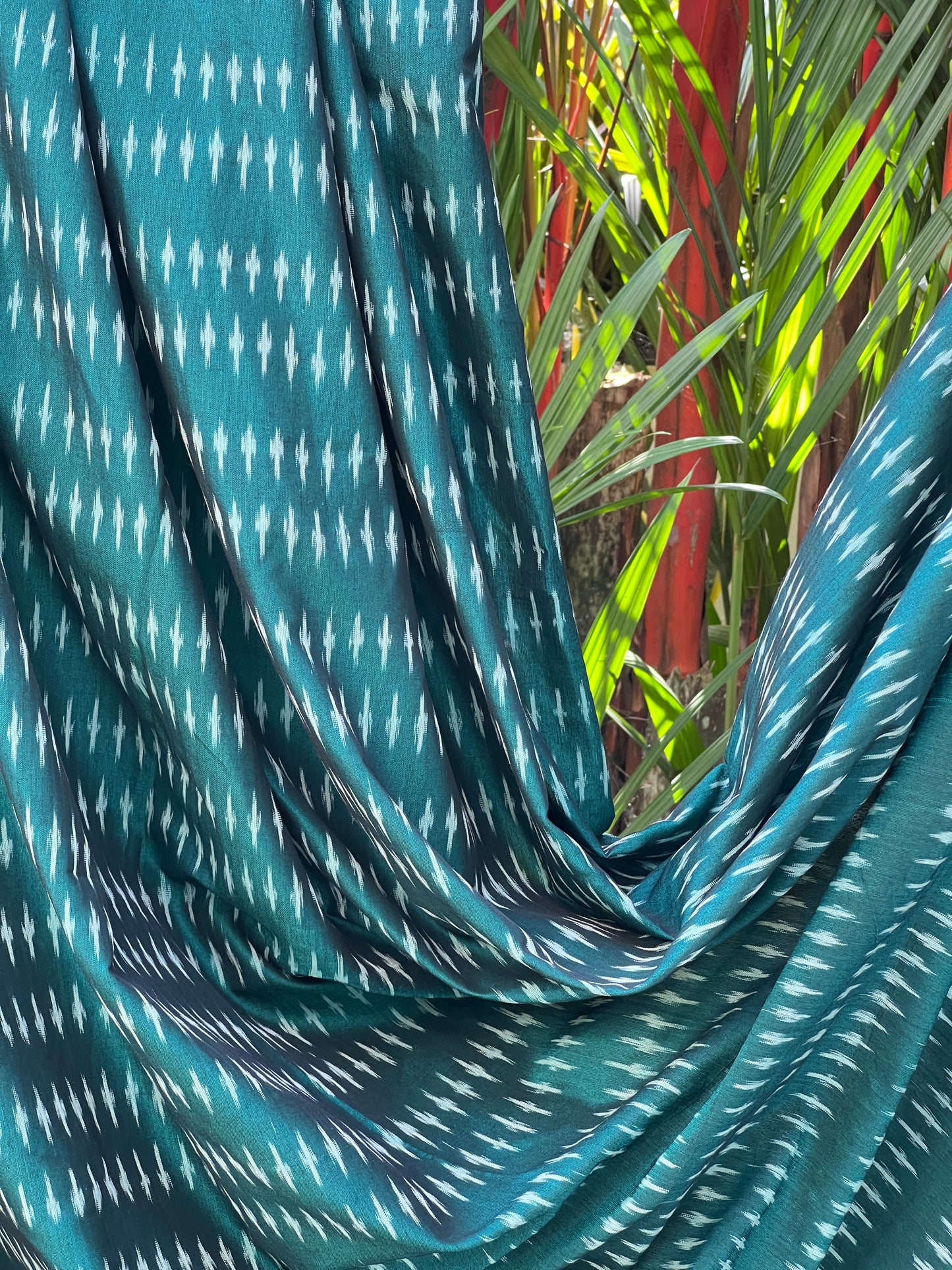 Silk by Cotton Ikat Fabrics
