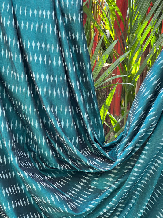 Silk by Cotton Ikat Fabrics