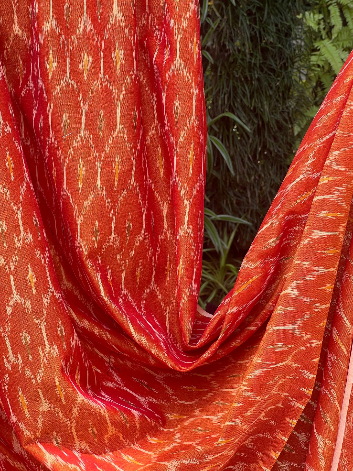 Silk by Cotton Ikat Fabrics